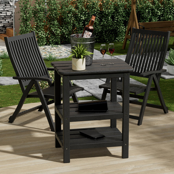 Red Barrel Studio® Outdoor HDPE Side Table Patio Table & Reviews Wayfair Canada